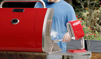 AirVac by Voom™ used outside while grilling